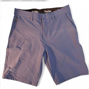 Hurley Hybrid Walk Shorts Blue Size 30 Golf Stretch Chino